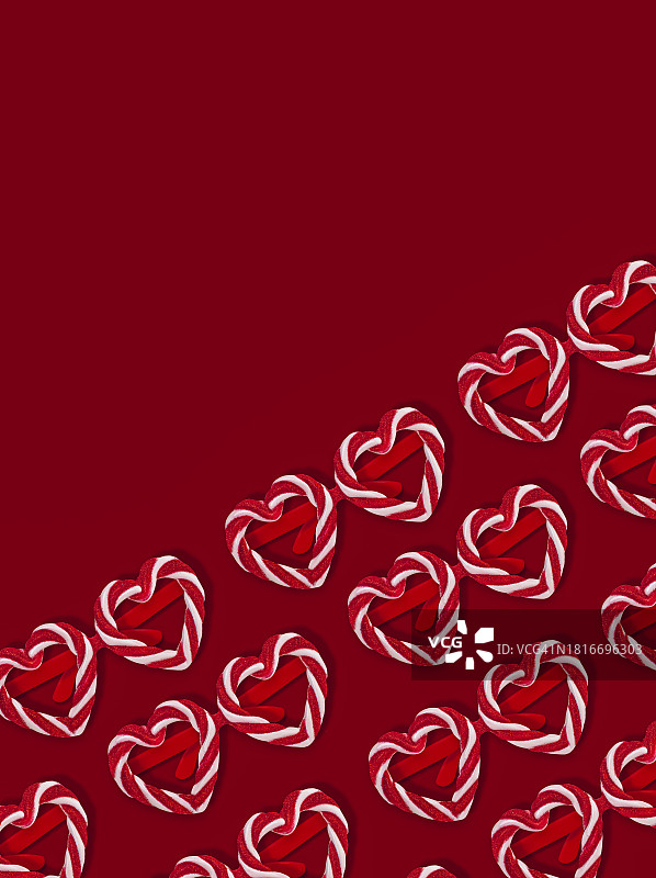 拐杖糖心形圣诞眼镜图片素材