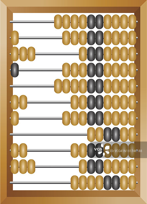 老式木算盘图片素材