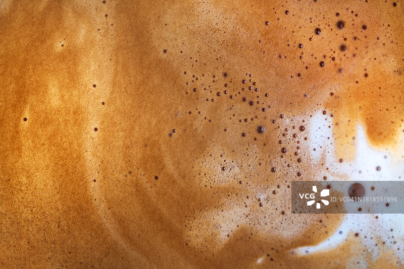 现磨牛奶咖啡特写图片素材