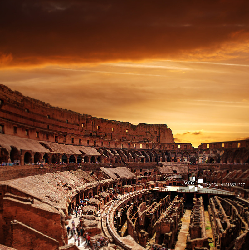 罗马斗兽场内部图片素材