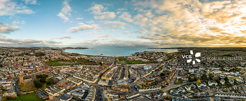 托贝、托基、佩恩顿和布里克瑟姆全景图片素材