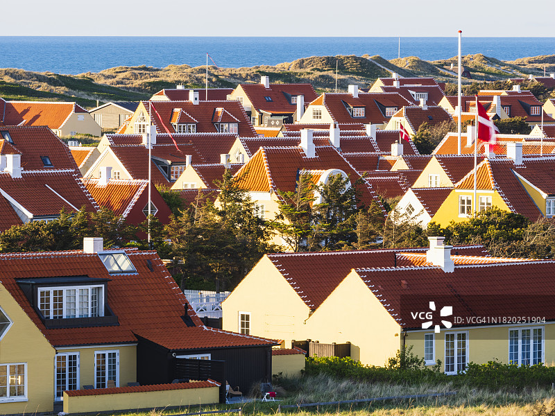 沿海城镇的住宅图片素材
