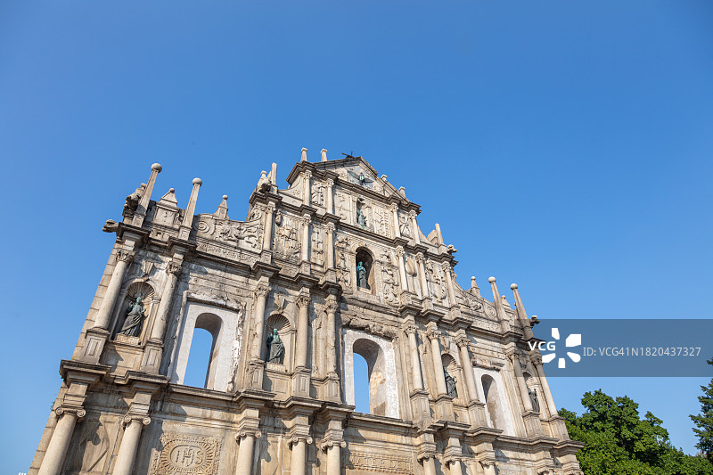 澳门保罗大教堂图片素材