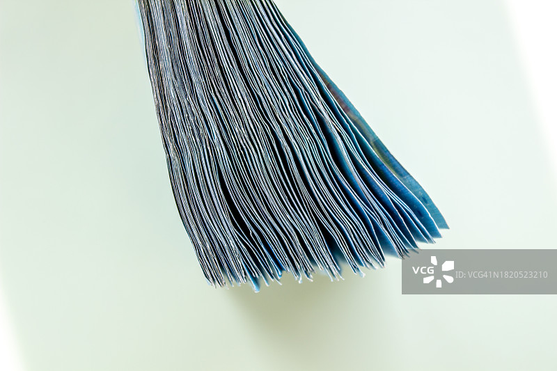 白色背景下的织物特写，莫斯科，俄罗斯图片素材