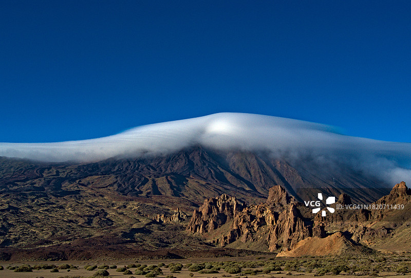 火山地貌的壮丽景色图片素材