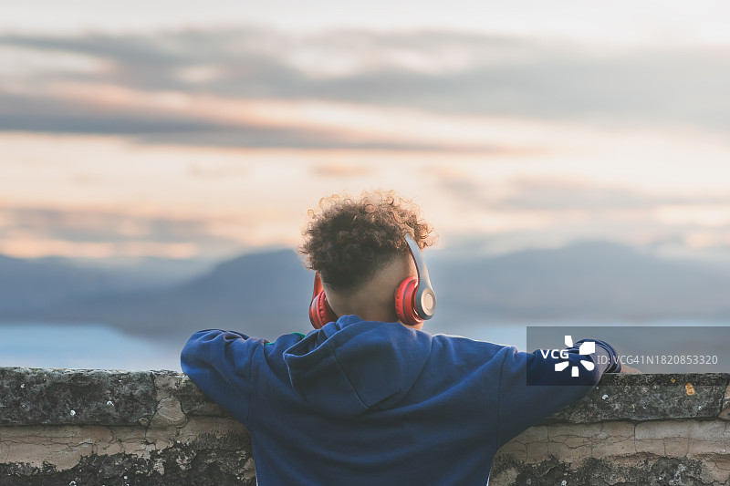 厄瓜多尔的宁静：日落交响曲图片素材