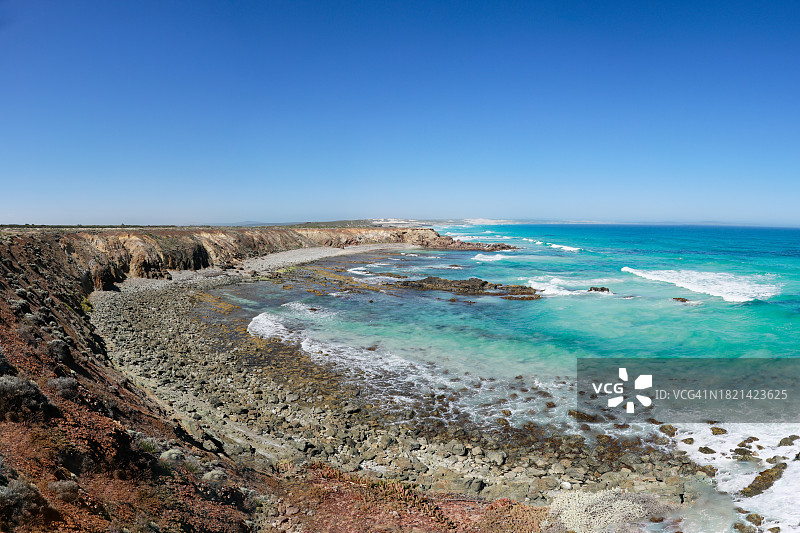 艾尔半岛斯利福德海湾海岸线，南澳大利亚图片素材