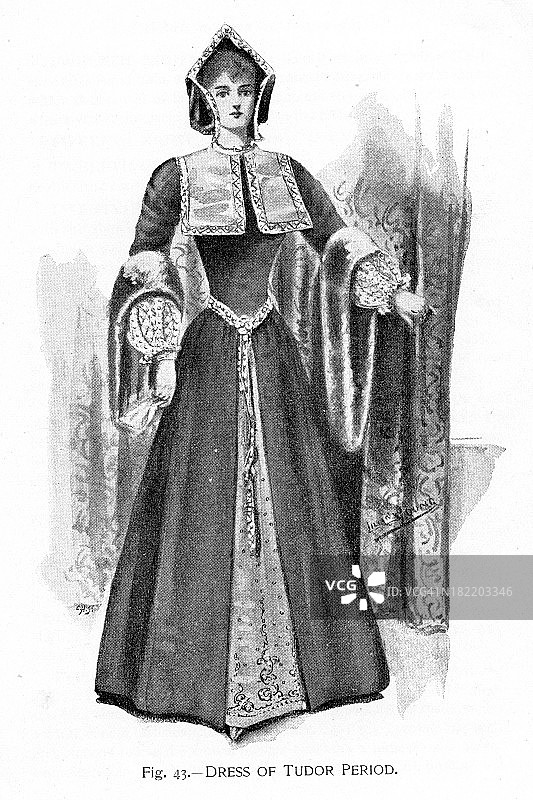 都铎时期的连衣裙图片素材