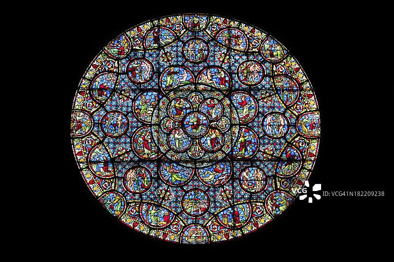 玫瑰花窗图片素材