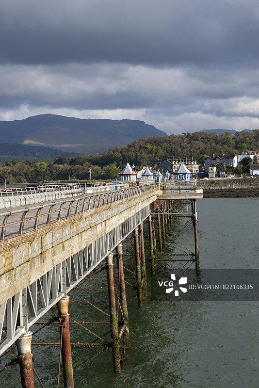 班戈加斯码头，北威尔士图片素材