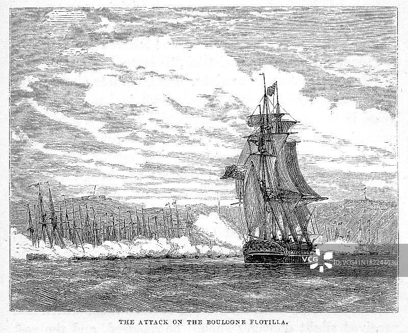 攻击布洛涅舰队图片素材