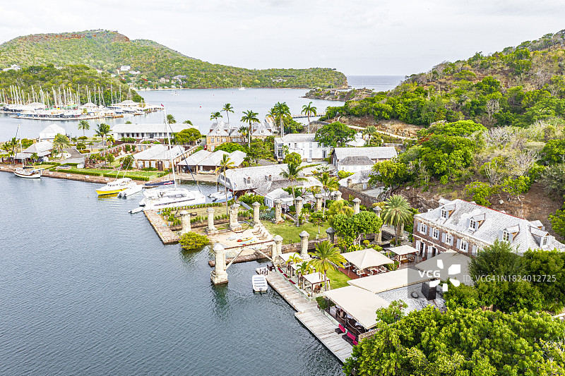 安提瓜纳尔逊船坞遗址和码头图片素材