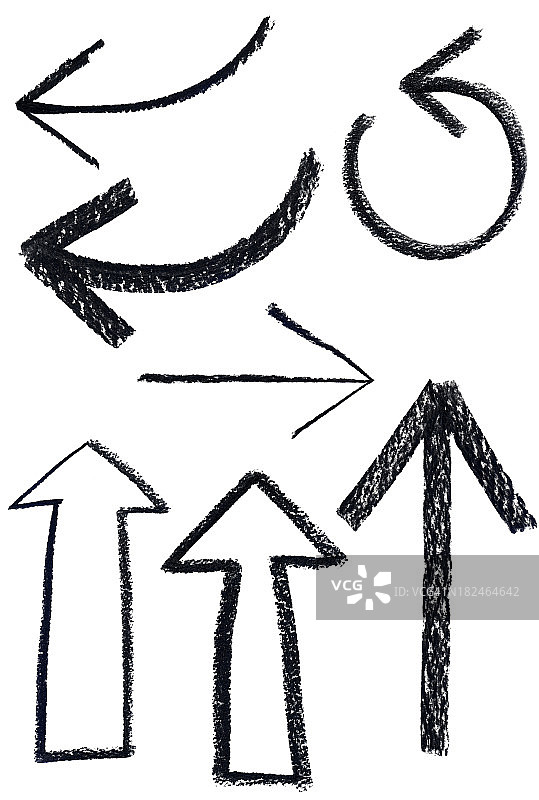 水蓝色着色的两个箭头图片素材