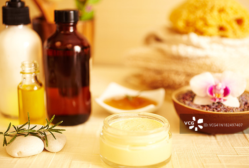 水疗保湿静物图片素材