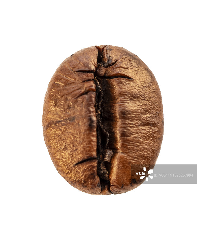 白色背景上的罗布斯塔咖啡豆图片素材