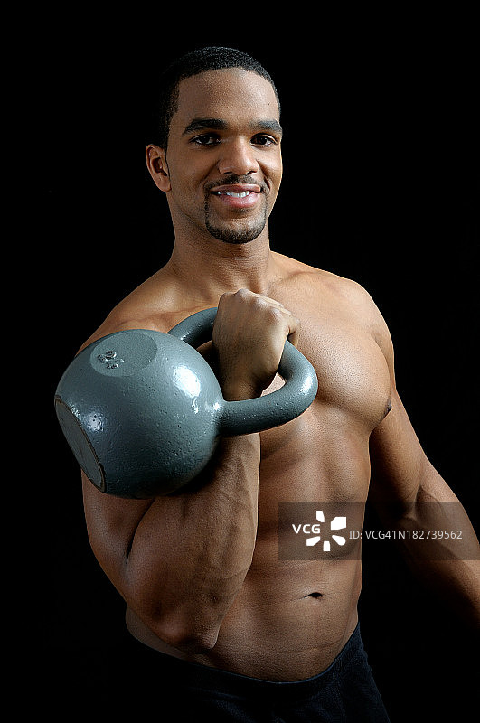 壶铃锻炼图片素材