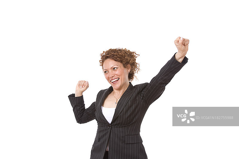 快乐的女商人图片素材