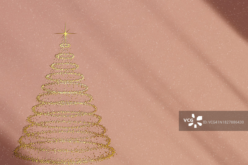 闪闪发光的圣诞树图片素材