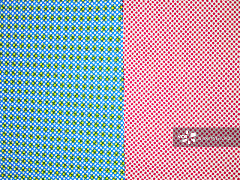 巴黎白色纸张上的蓝色网格图案和黄色红色点图片素材