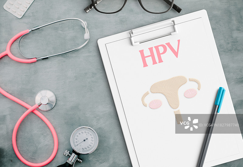 医疗桌面人乳头瘤病毒文本图片素材