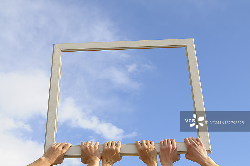 蓝天云计算概念图片素材