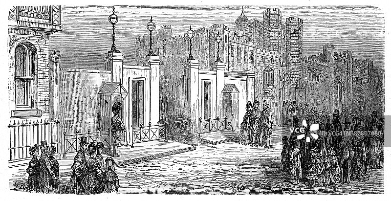 维多利亚时期的伦敦-马尔堡大厦图片素材