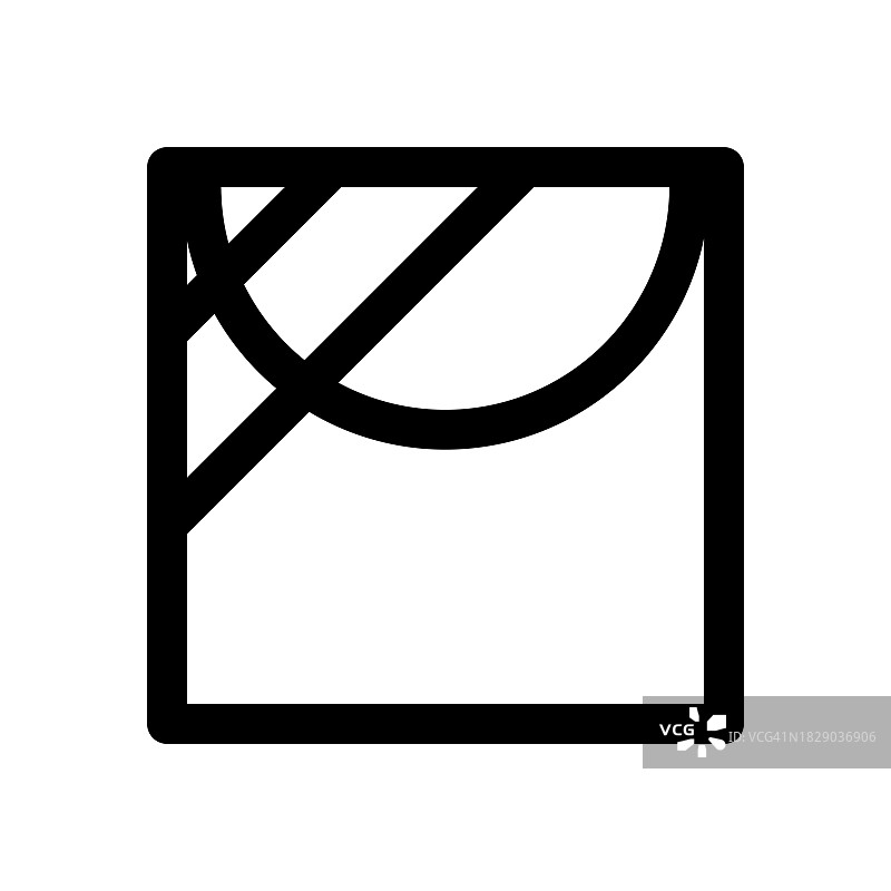 阴凉处晾干图标，适用于白色背景上的机洗图片素材