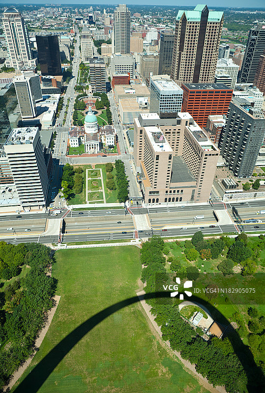 密苏里州圣路易斯与拱门图片素材