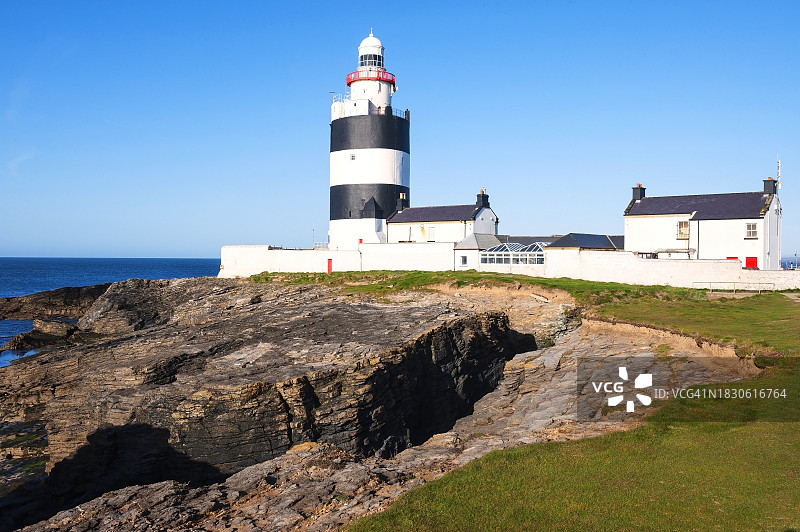 爱尔兰胡克角灯塔图片素材