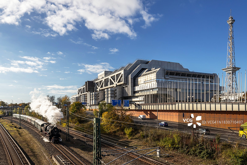 德国柏林的历史蒸汽火车图片素材