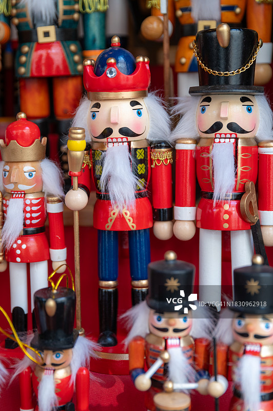 胡桃夹子雕像特写图片素材