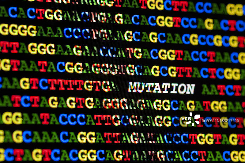 DNA序列中的突变图片素材