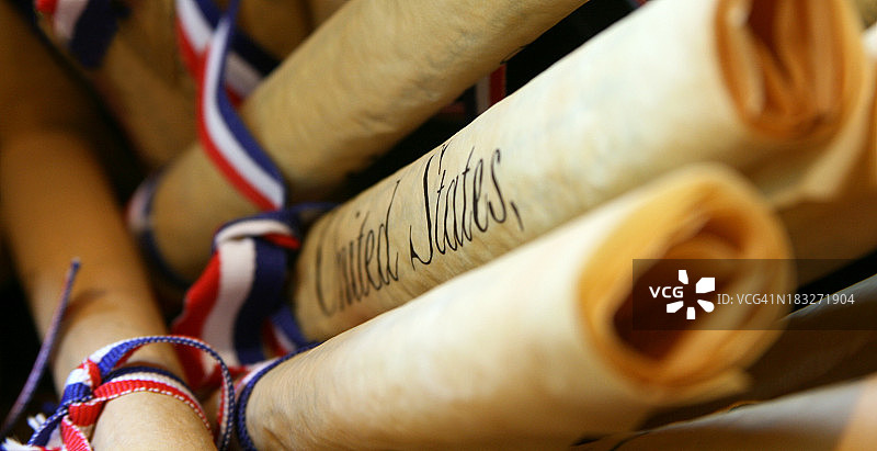 美国卷轴宪法图片素材