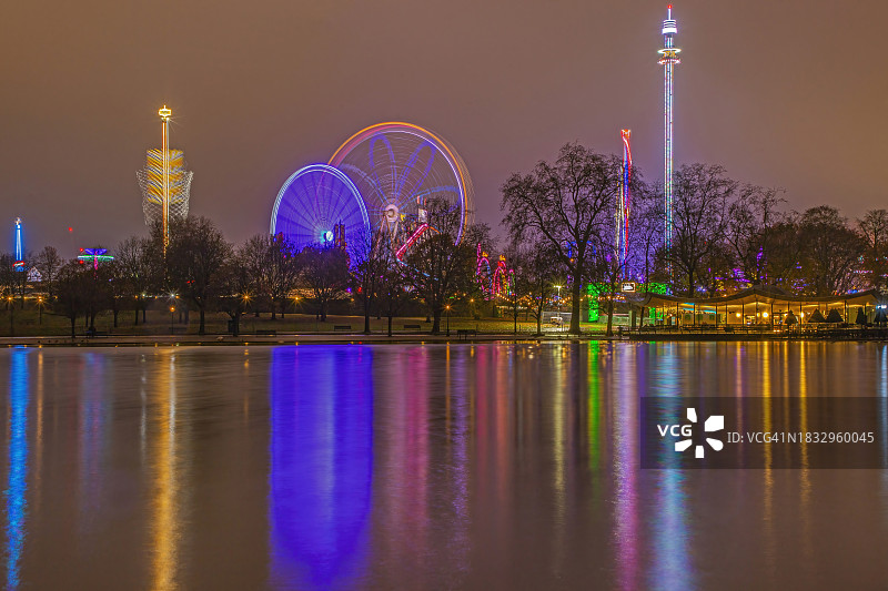 英国伦敦海德公园游乐园图片素材