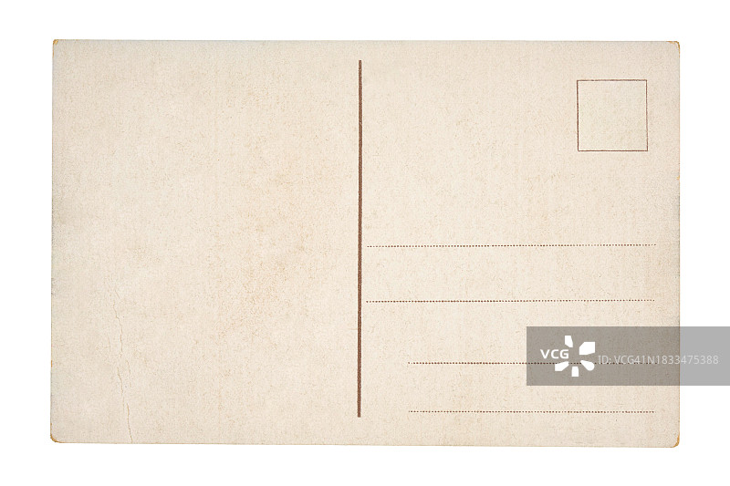 复古空白明信片图片素材