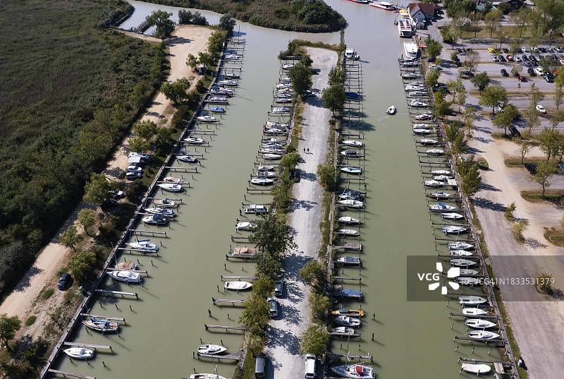 奥地利伊尔米茨港口航拍图片素材