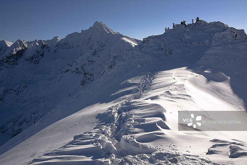 冬季攀岩图片素材