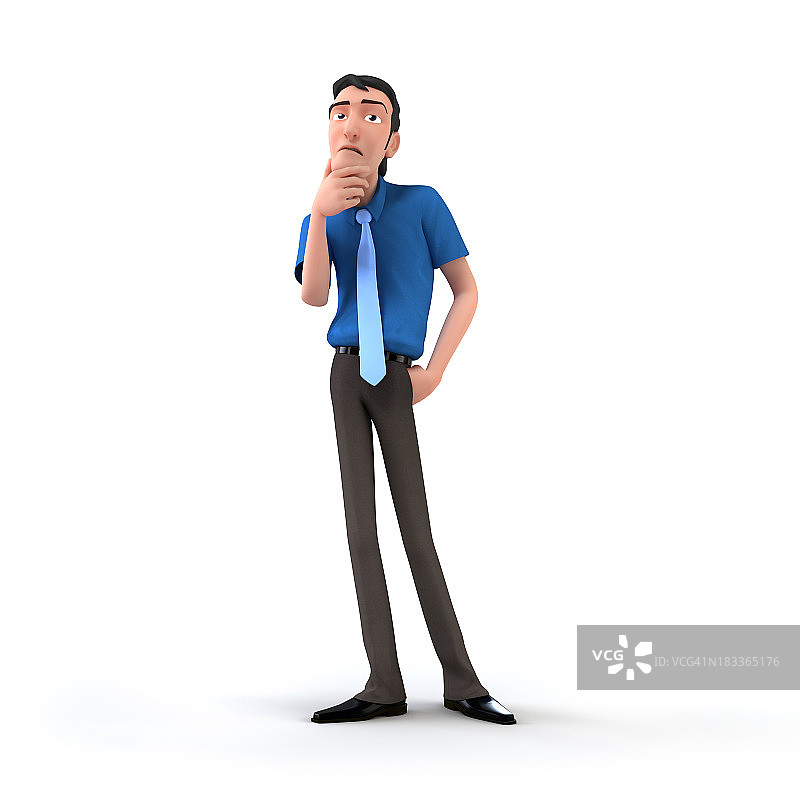 困惑的商人图片素材