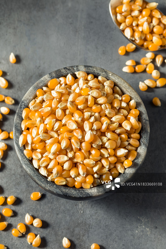 碗中玉米粒特写，美国图片素材