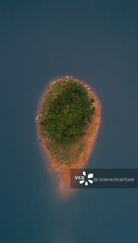 海岛鸟瞰图片素材