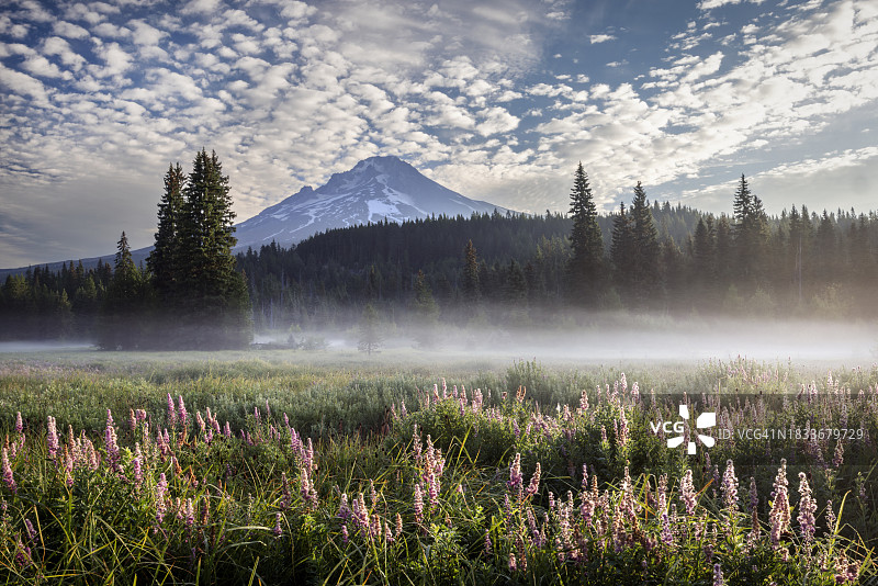 美国俄勒冈州湖光山色图片素材
