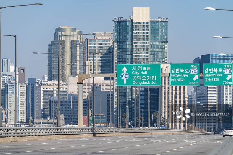 韩国首尔江河大桥图片素材