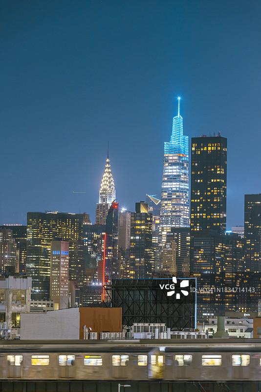 纽约夜景图片素材