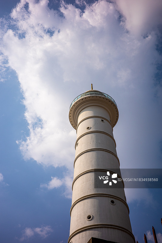 触及天空：加德满都的达拉哈拉塔图片素材