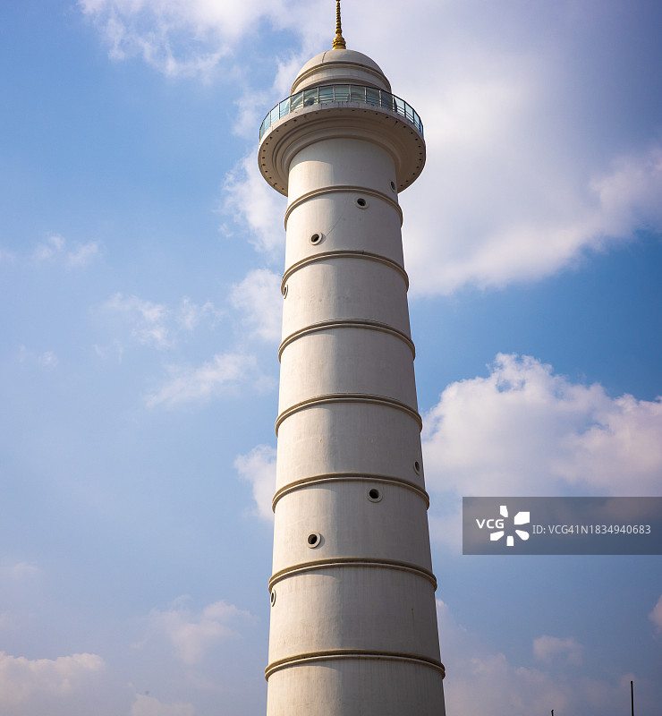 触及天空：加德满都的达拉哈拉塔图片素材