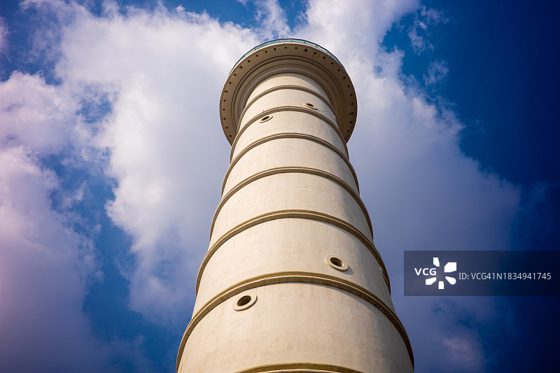 触及天空：加德满都的达拉哈拉塔图片素材