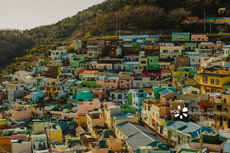 釜山甘川洞文化村图片素材