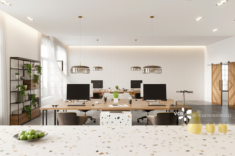现代共享办公室内景图片素材