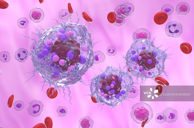 神经内分泌肿瘤细胞插图图片素材