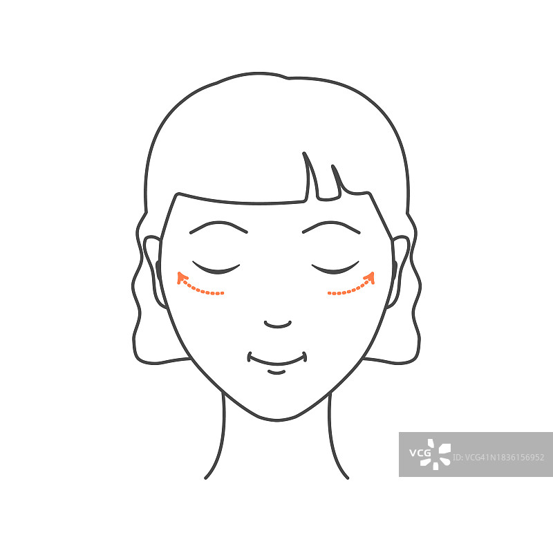 眼睑整形术概念图图片素材